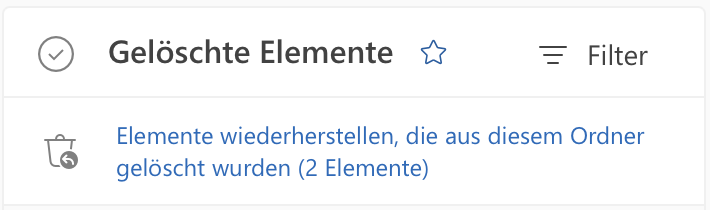 Gelöschte Elemente wiederherstellen Outlook