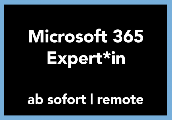 Microsoft 365 Homeoffice Job