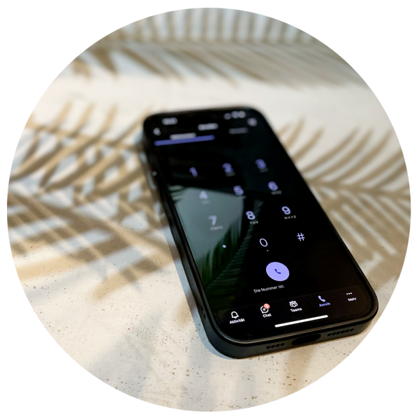Smartphone für Teams Telefonie